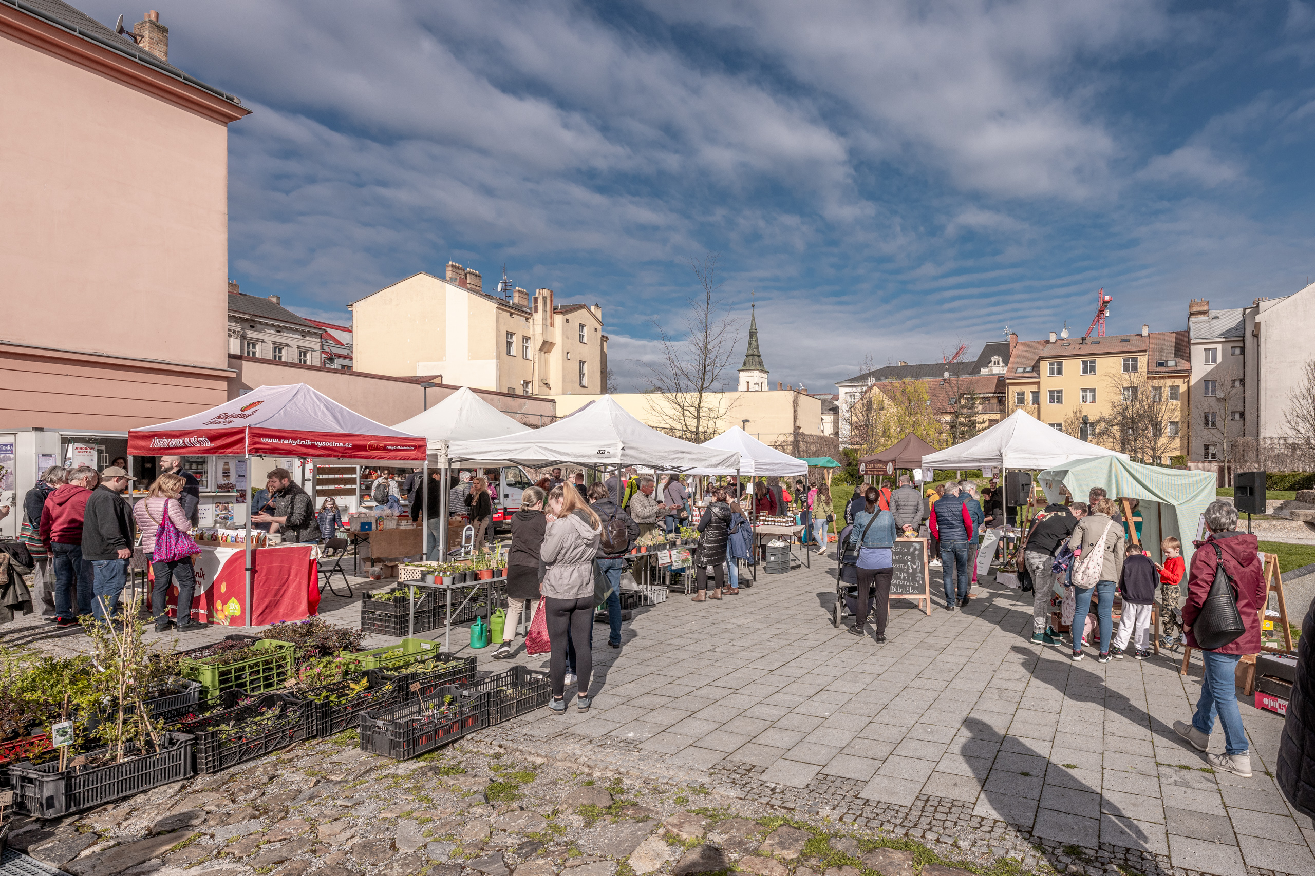 Farmářské trhy v Parku Gustava Mahlera